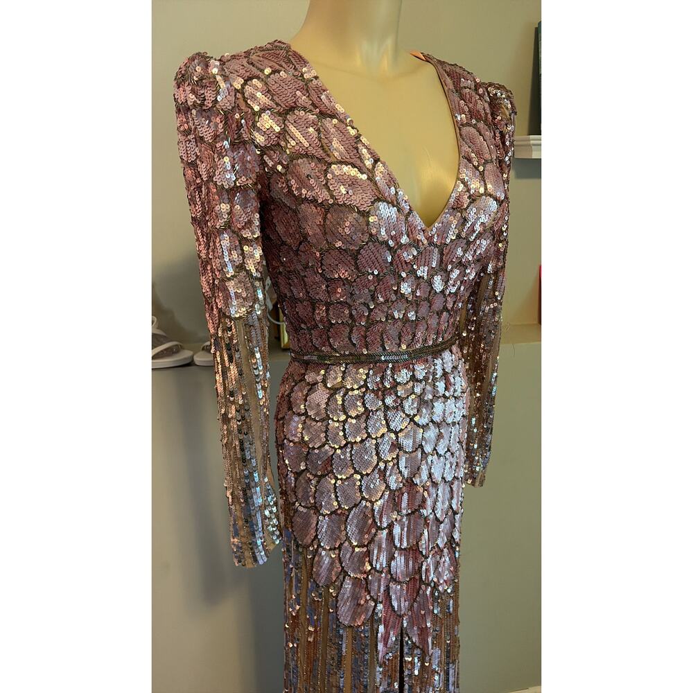 Mac Duggal - Sequined Long Dress - Picture 5 of 11